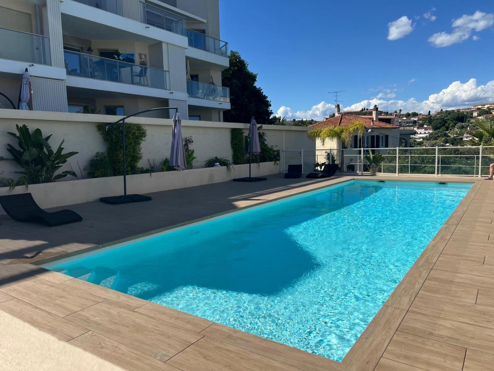 Panoramic Sea View Appartment Blue Pearl Nice Eksteriør bilde