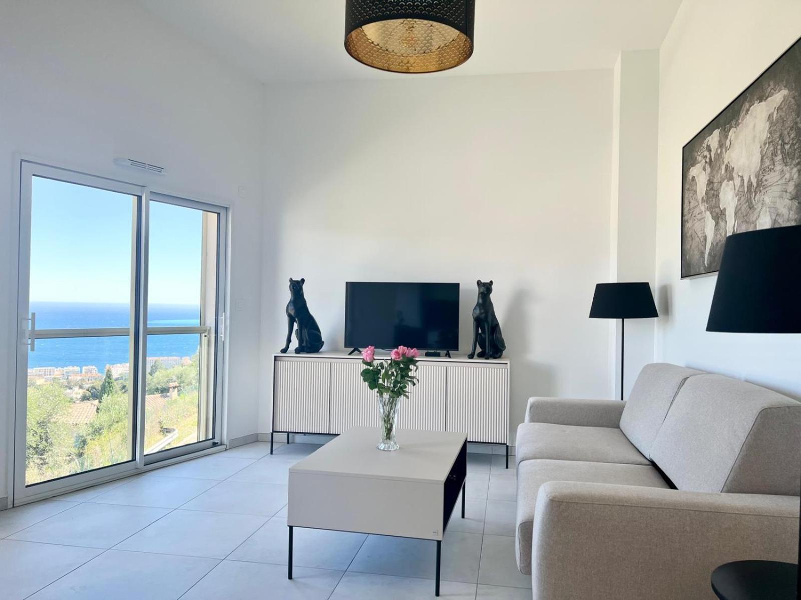 Panoramic Sea View Appartment Blue Pearl Nice Eksteriør bilde