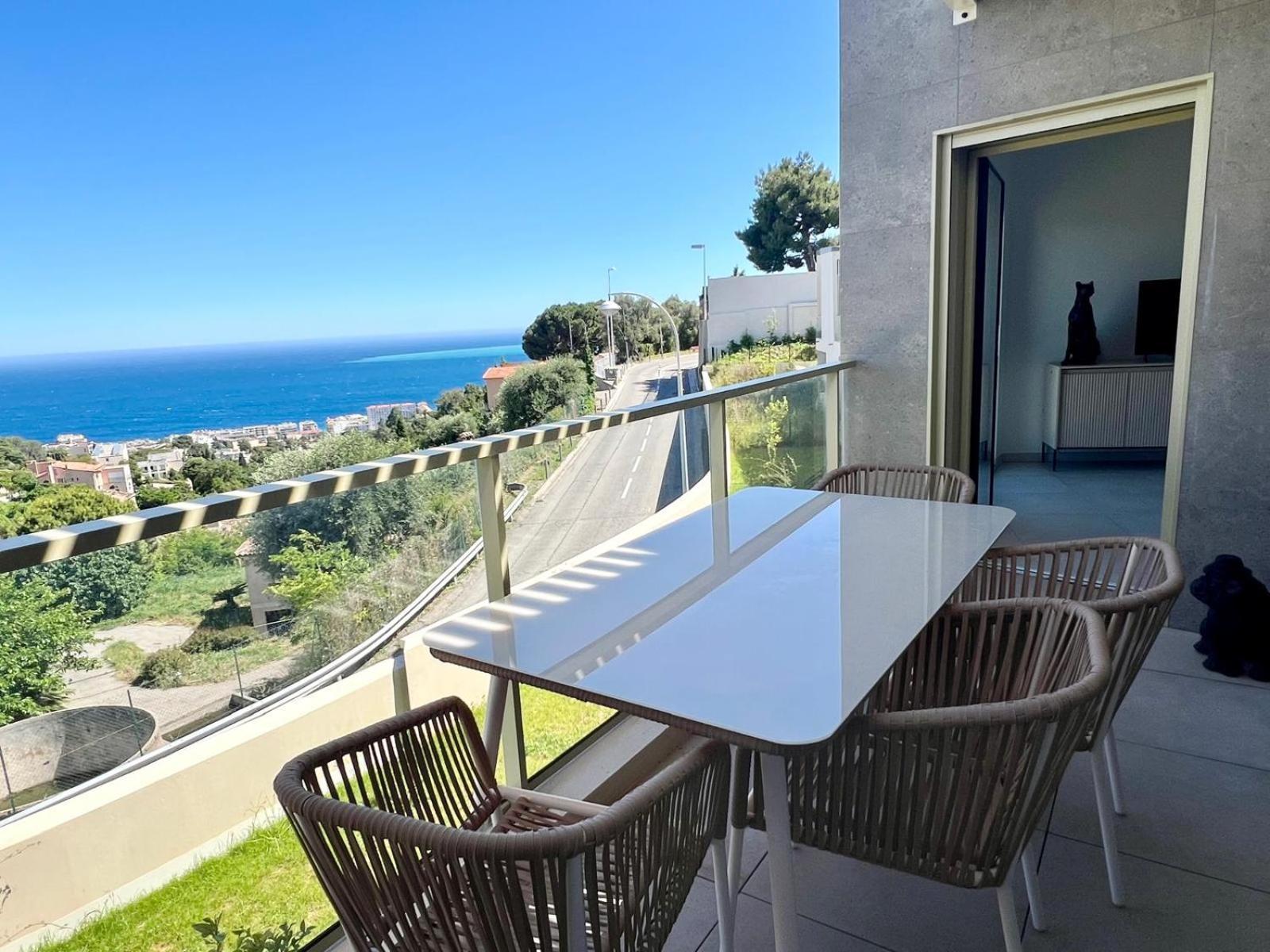 Panoramic Sea View Appartment Blue Pearl Nice Eksteriør bilde
